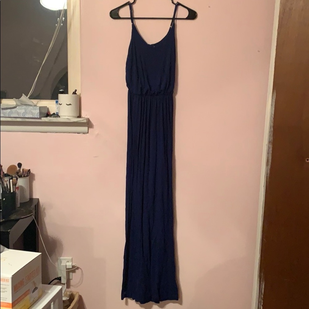 Dark blue summer dress